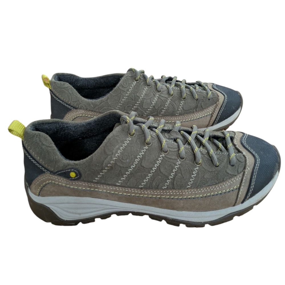 Taos Footwear Gray and Olive Athletic Shoes - Picture 2 of 13